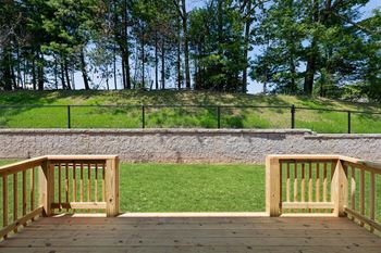 Private back porch